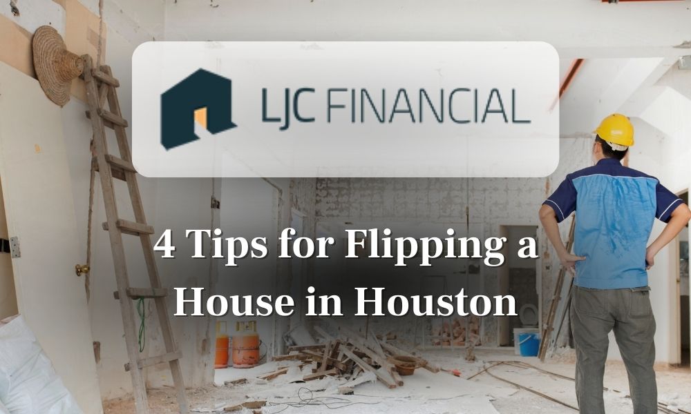 tips for flipping houses in houston featured image with man standing in construction site